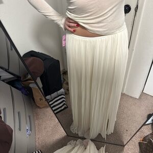maxi shiffon skirt